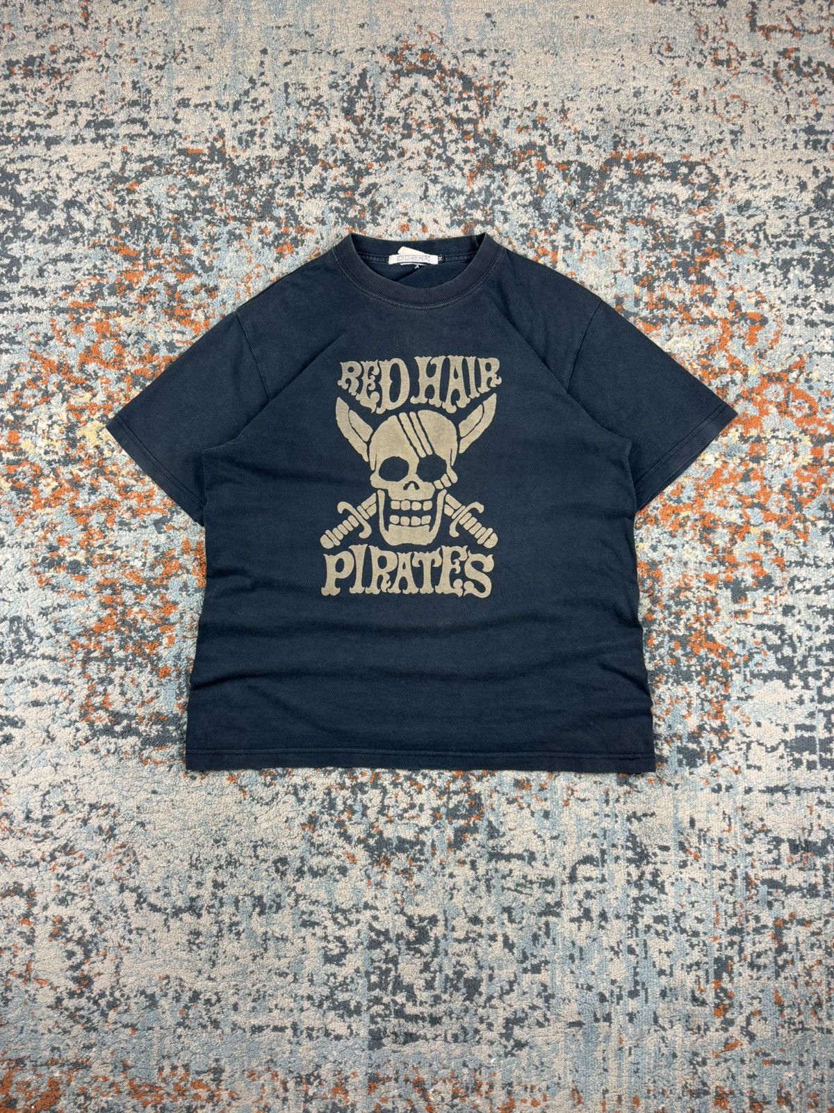 Anime × Japanese Brand × Vintage Vintage 00s One Piece red hair pirates cospa merch faded tee Size US L / EU 52-54 / 3 - 1 Thumbnail