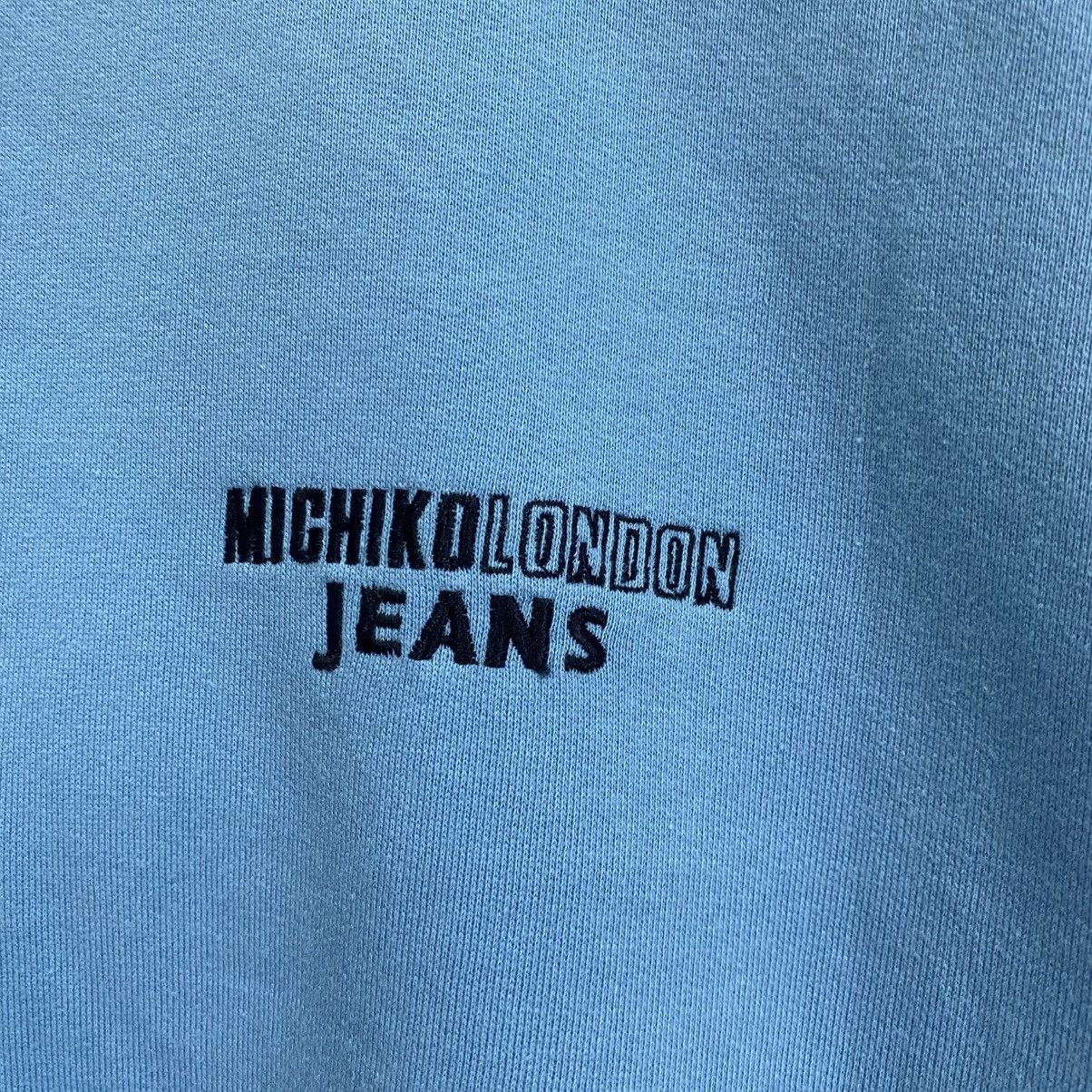 Michiko Koshino London Vintage 90s Michiko London Jeans Embroidered Logo Sweatshirt Size US L / EU 52-54 / 3 - 6 Thumbnail