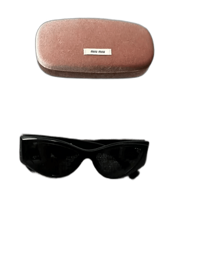 Prada Miu Miu Cat Eye Sunglasses in Black -2505 Size ONE SIZE - 1 Thumbnail