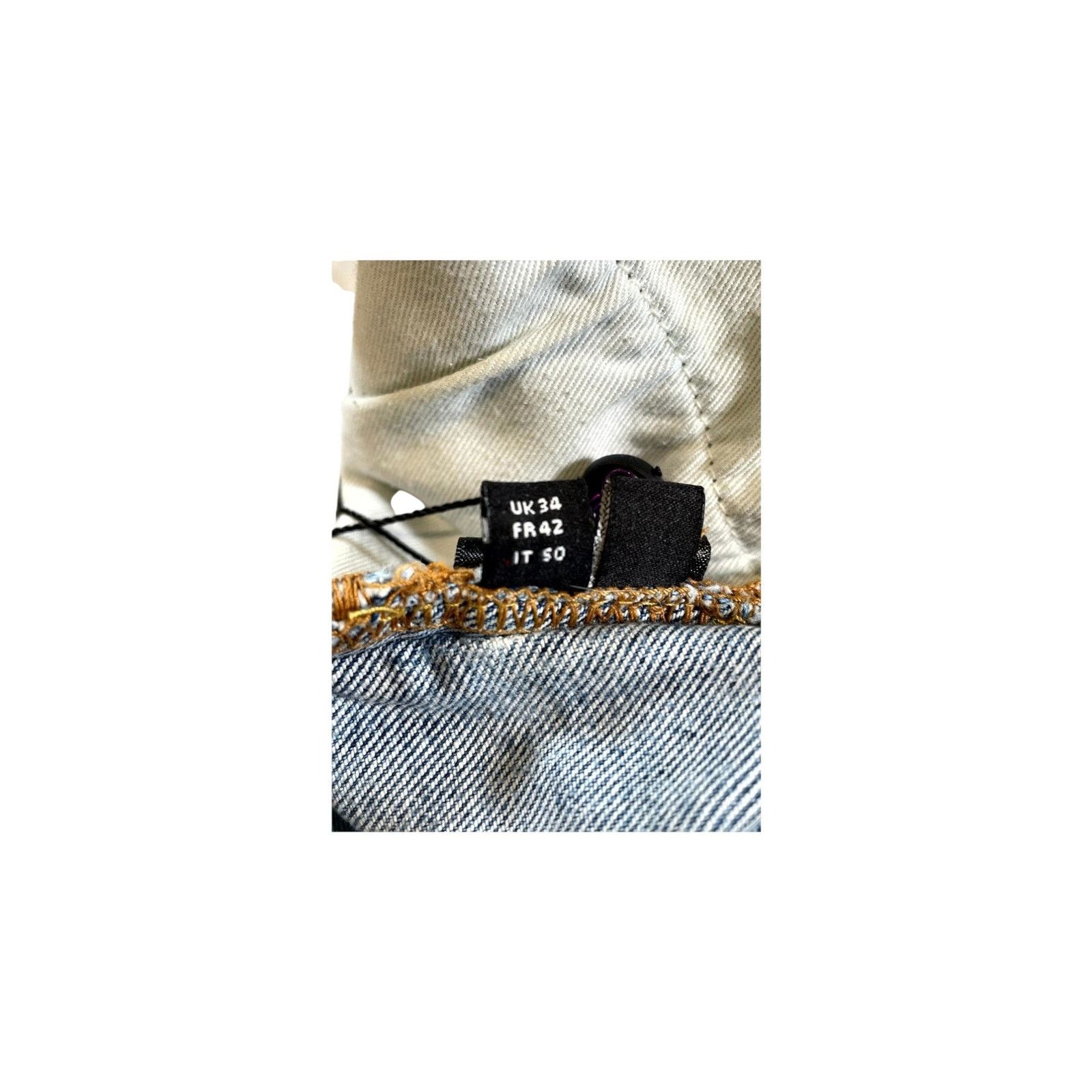 Amiri Amiri "MX2 Paisley" Vintage Wash & White Jeans Size US 34 / EU 50 - 9 Thumbnail