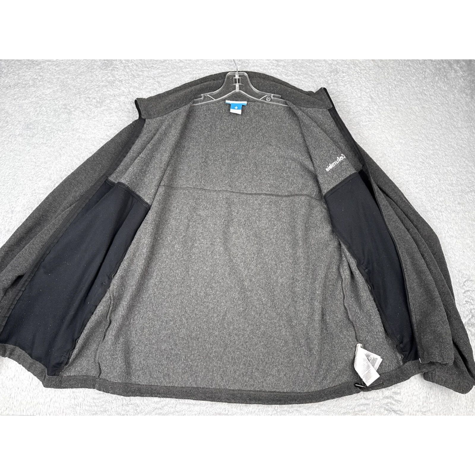 Vintage Columbia Jacket Mens Large Gray Full Zip Stand Collar Pockets Outdoor Windbreaker Fleece | Outdoor, Hiking, Walking | Men Size US L / EU 52-54 / 3 - 2 Thumbnail