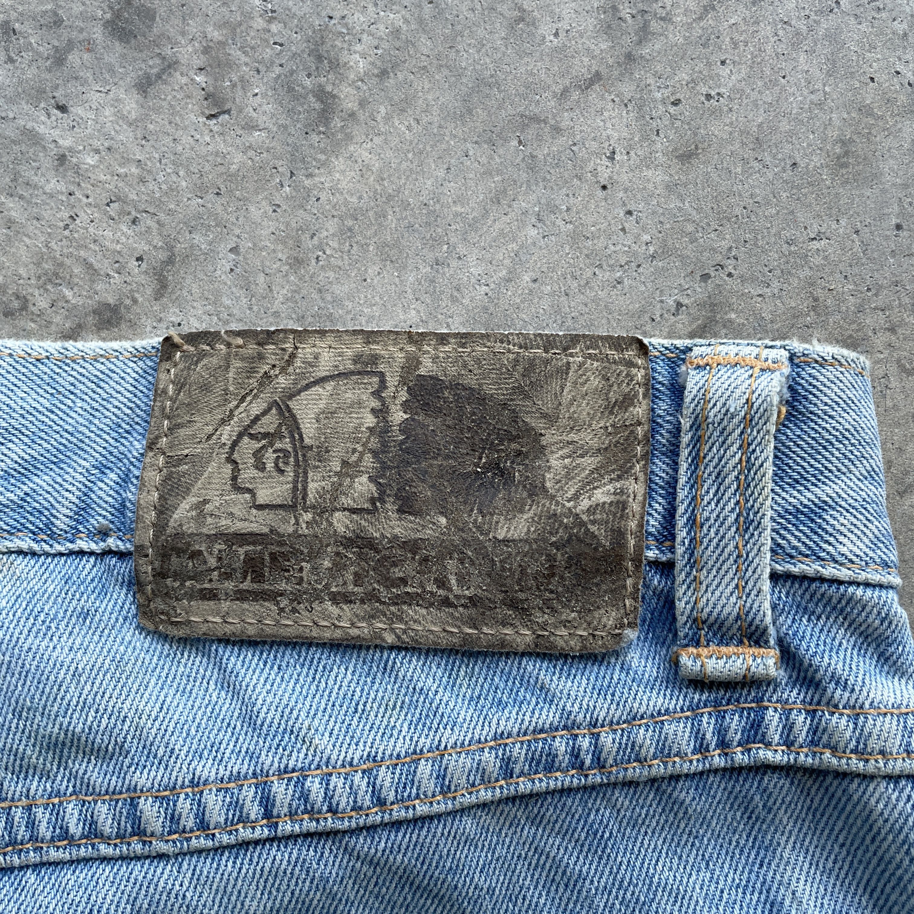Jean × Vintage Vintage Americano Rusty/Dirty Denim Pants Baggy Jeans Size US 35 - 12 Thumbnail
