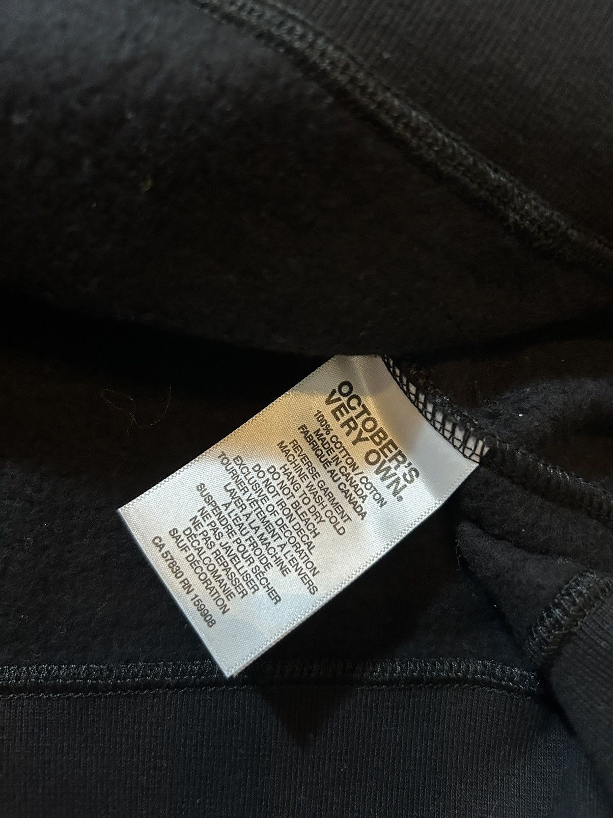 Drake × October's Very Own Triple Black Chenille Classic Owl Hoodie Size US L / EU 52-54 / 3 - 7 Thumbnail