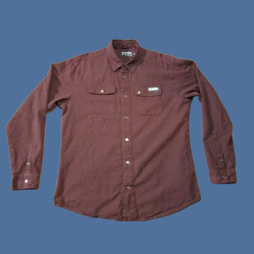 Flylow Flylow Shirt Mens XL Red Long Sleeve Outdoor Fishing Hiking Cargo Button-Up Casual Travel Size US XL / EU 56 / 4 - 1 Thumbnail