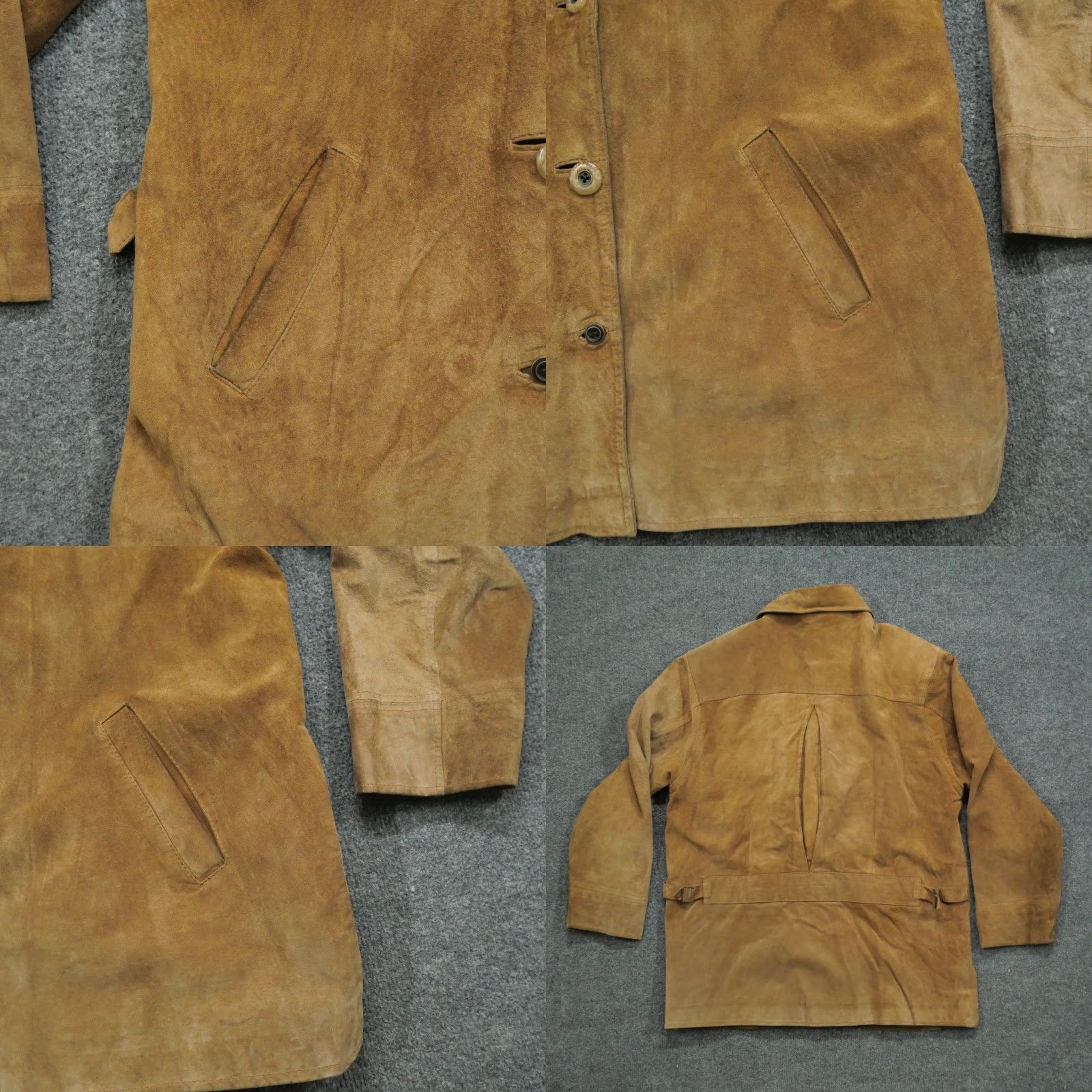 Jim Thompson VINTAGE Norm Thompson Suede Jacket Womens Medium Brown Coat Size M / US 6-8 / IT 42-44 - 8 Thumbnail