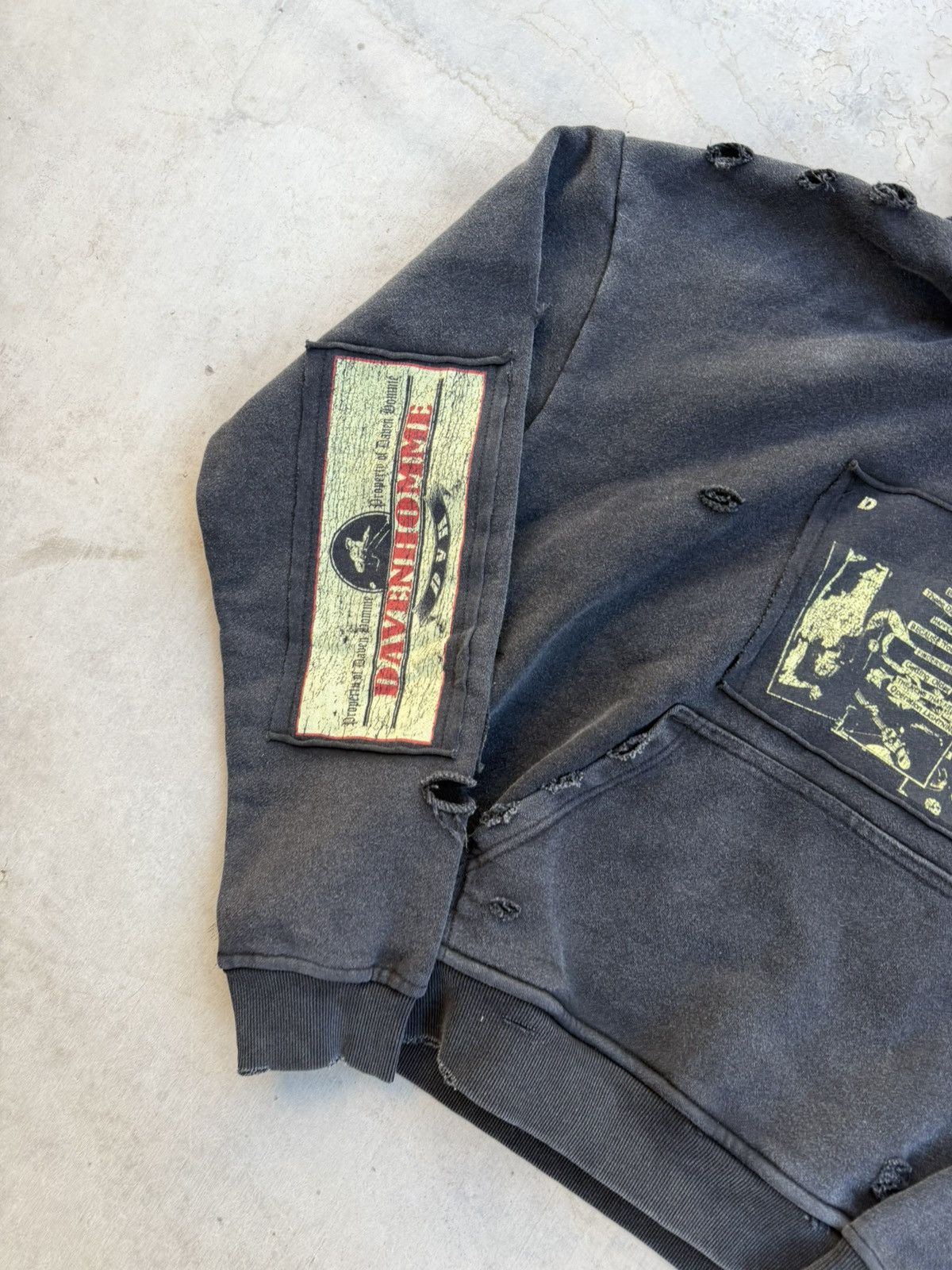 Other Daven Homme Ramone Patch Hoodie – Distressed Large Size US L / EU 52-54 / 3 - 4 Thumbnail