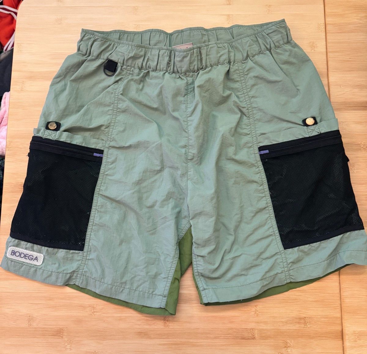 Bodega Brand Leisure Cargo Shorts - 7" Inseam, Size Medium