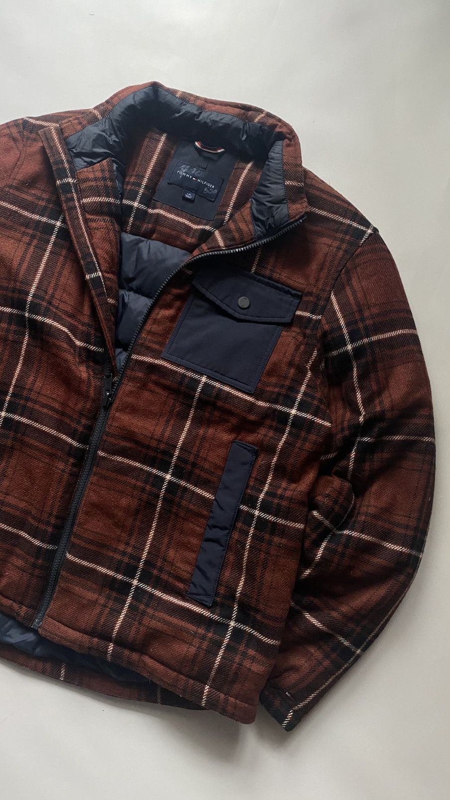 Tommy Hilfiger Tommy Hilfiger Puffer Coat Jacket Y2k Plaid Lumberjack style Size US L / EU 52-54 / 3 - 5 Thumbnail