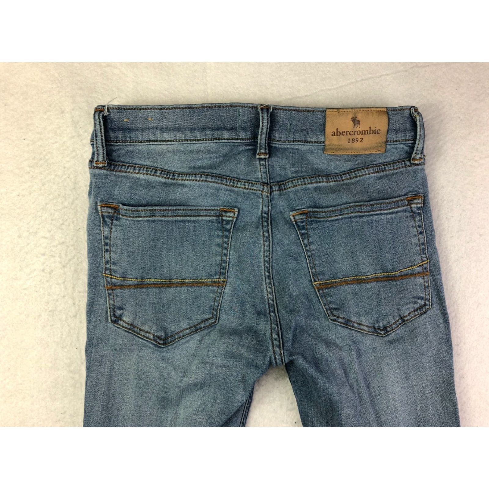 Abercrombie & Fitch VINTAGE Abercrombie & Fitch Jeans - Abercrombie & Fitch Juniors Size 13/14 27x25 Blue Denim Slim Skinny Denim Jeans Womens Size 34" / US 12 / IT 48 - 6 Thumbnail