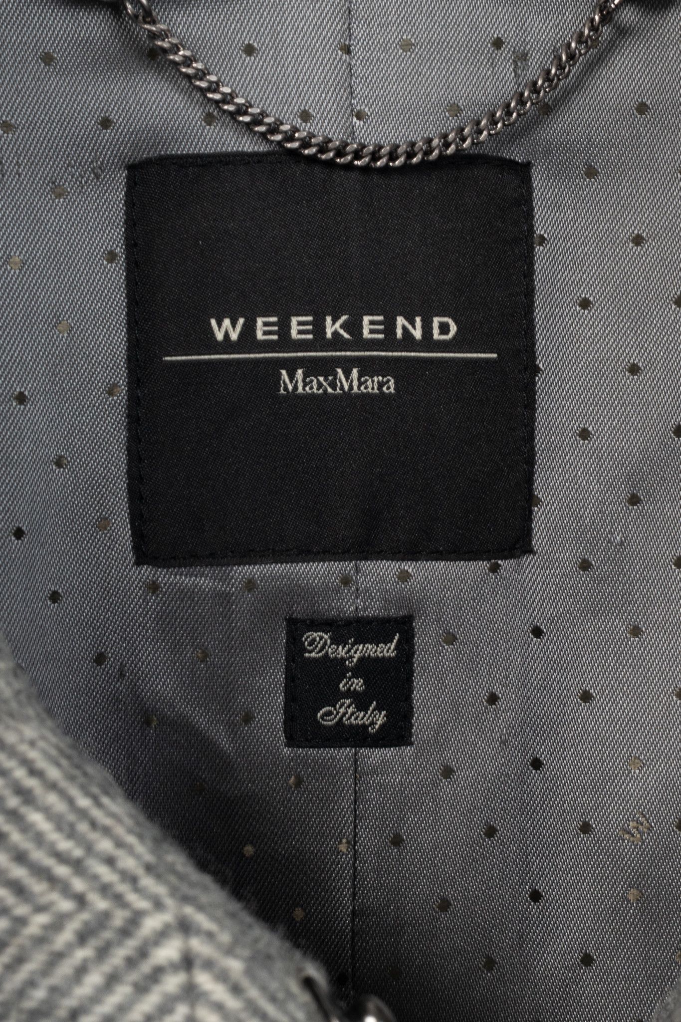 Weekend Max Mara Weekend Max Mara Grey Wool Herringbone Coat Size M / US 6-8 / IT 42-44 - 4 Thumbnail