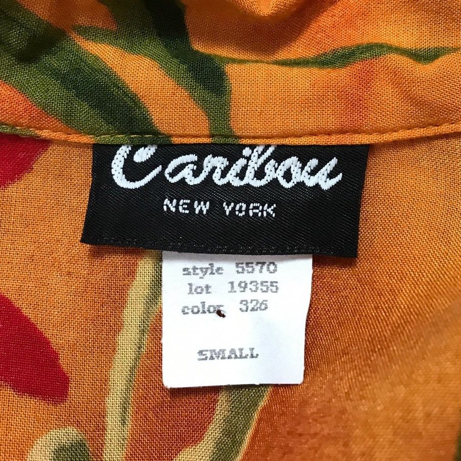 Other Caribou Vintage Hawaiian Collared Short Sleeve Top S Size S / US 4 / IT 40 - 3 Thumbnail