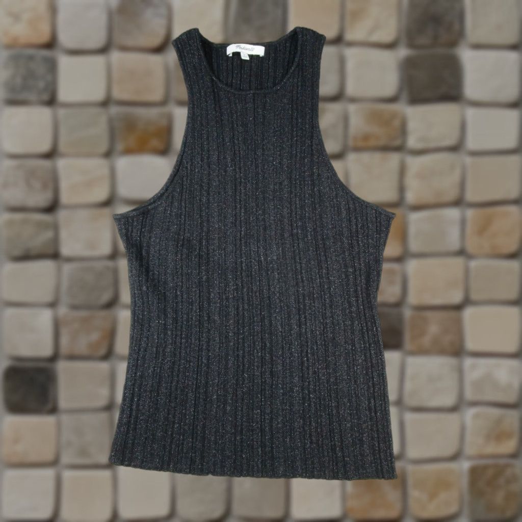 Madewell VINTAGE Madewell Tank Shirt Womens Large Black Knit Madewell Tank Top Women L Black Basic Knit 90s Mens? Size L / US 10 / IT 46 - 1 Thumbnail