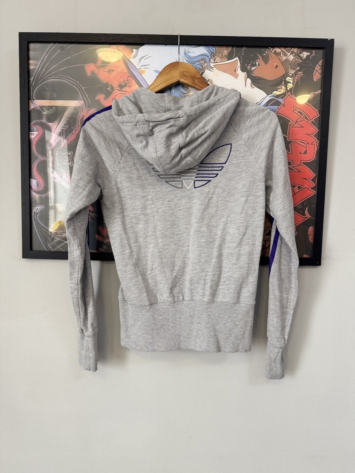 Adidas Very crazy Adidas Vintage Y2K Hoodie Zip Boxy Fit Rare Thick Size M / US 6-8 / IT 42-44 - 6 Thumbnail