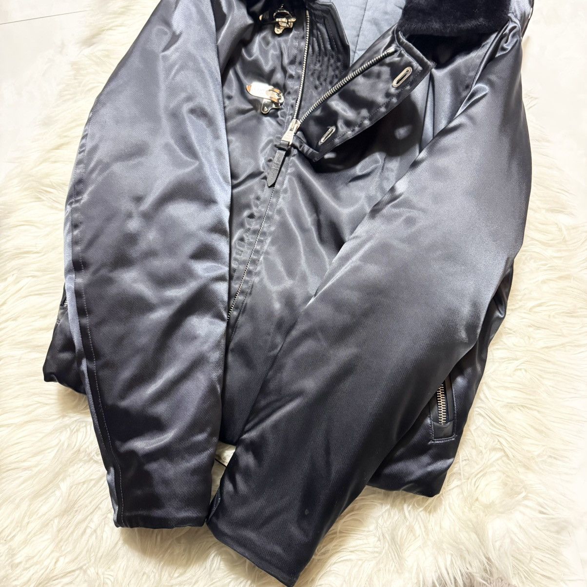 Louis Vuitton Louis Vuitton Runway Leather Bomber Jacket with Fur Hood Size US M / EU 48-50 / 2 - 22 Thumbnail