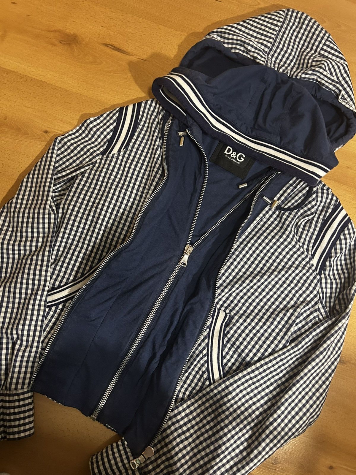 Dolce & Gabbana D&G Dolce & Gabbana Archive Hybrid Gingham Layered Jacket Size US S / EU 44-46 / 1 - 7 Thumbnail