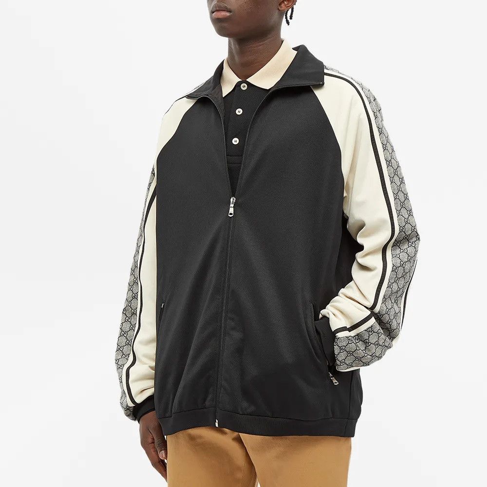 Gucci $1650 Gucci GG Paneled Logo Men's Technical Jersey Jacket Size US L / EU 52-54 / 3 - 4 Thumbnail