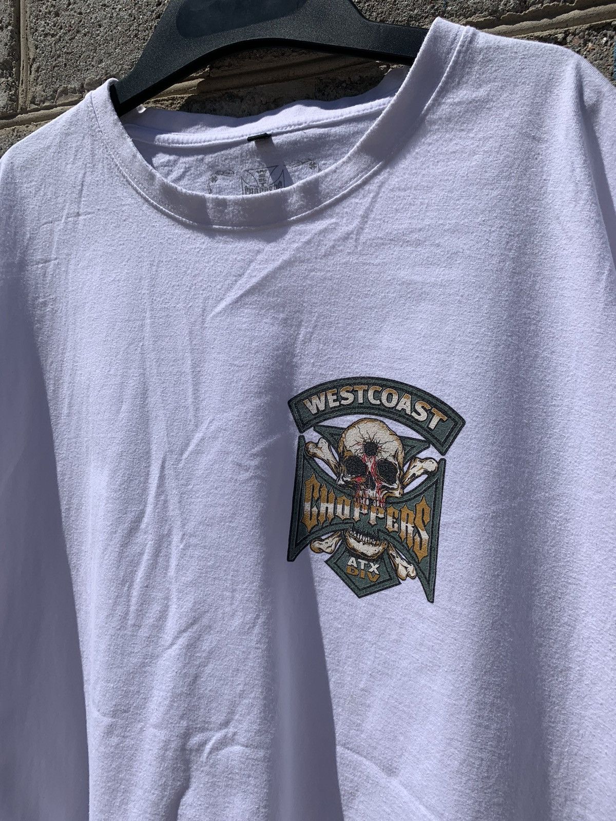 Vintage × West Coast Choppers WEST COAST CHOPPERS White Cotton T-Shirt y2k Size US XL / EU 56 / 4 - 3 Thumbnail