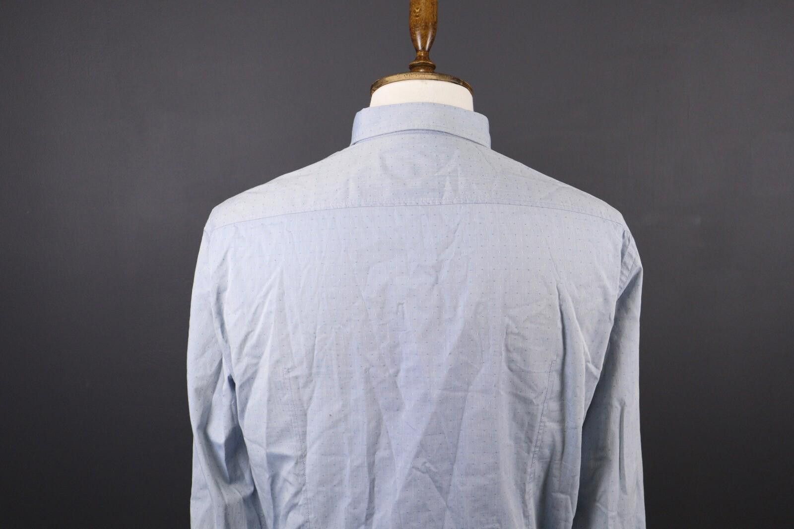 Hugo Boss Hugo Boss Regular Fit Blue Button Down Shirt Size XL Size US XL / EU 56 / 4 - 7 Thumbnail