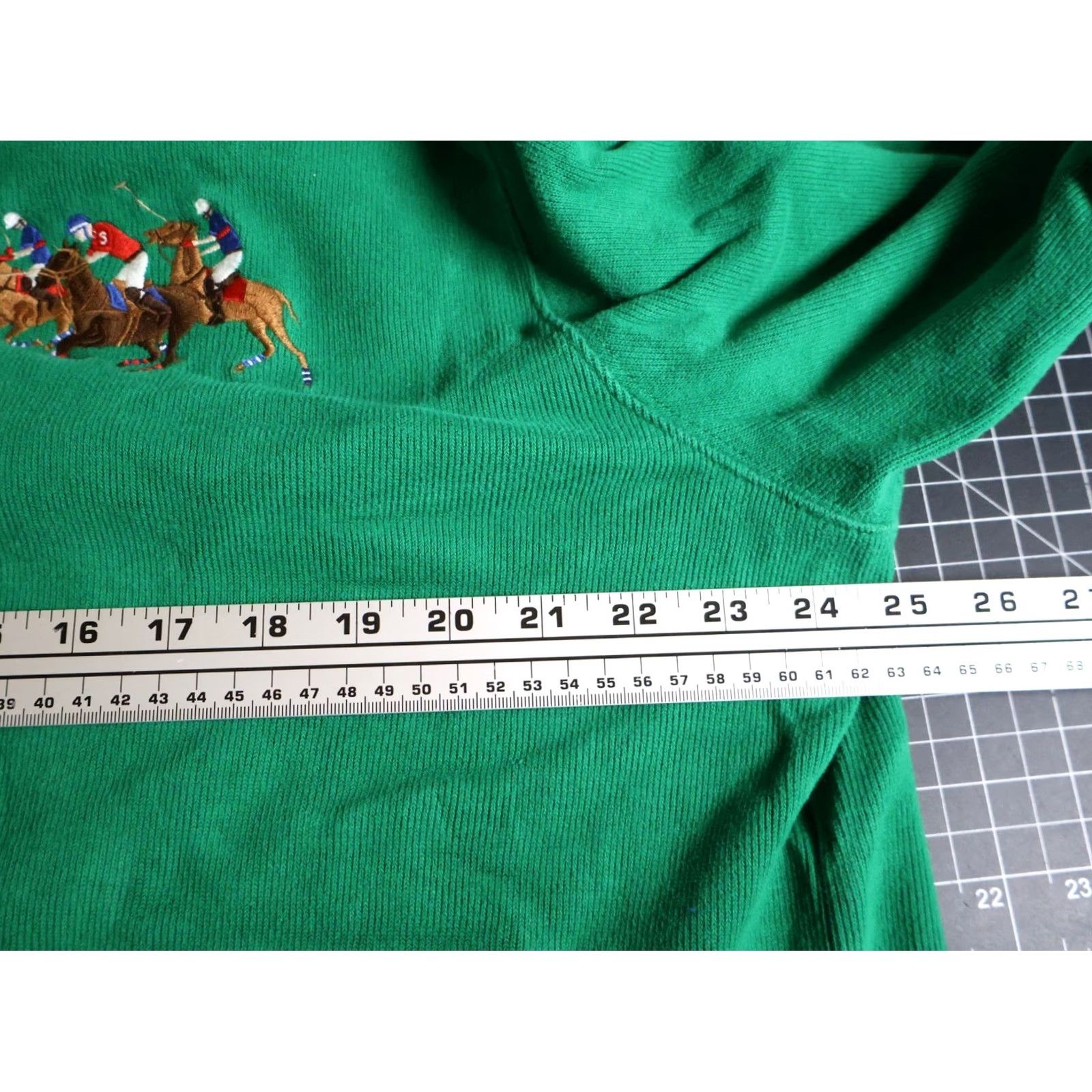 Polo Ralph Lauren Polo Ralph Lauren Sweater Men's XL Green 1/4 Zip Knit 100% Cotton Pullover Mock Neck Printed Pony Vintage? Size US XL / EU 56 / 4 - 6 Thumbnail