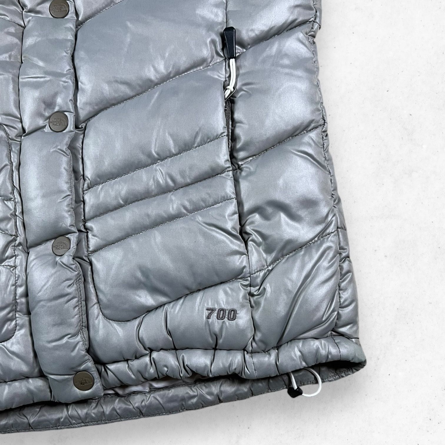 The North Face The North Face Quilted Puffer Down Vest 700 Women's S Silver Size S / US 4 / IT 40 - 6 Thumbnail