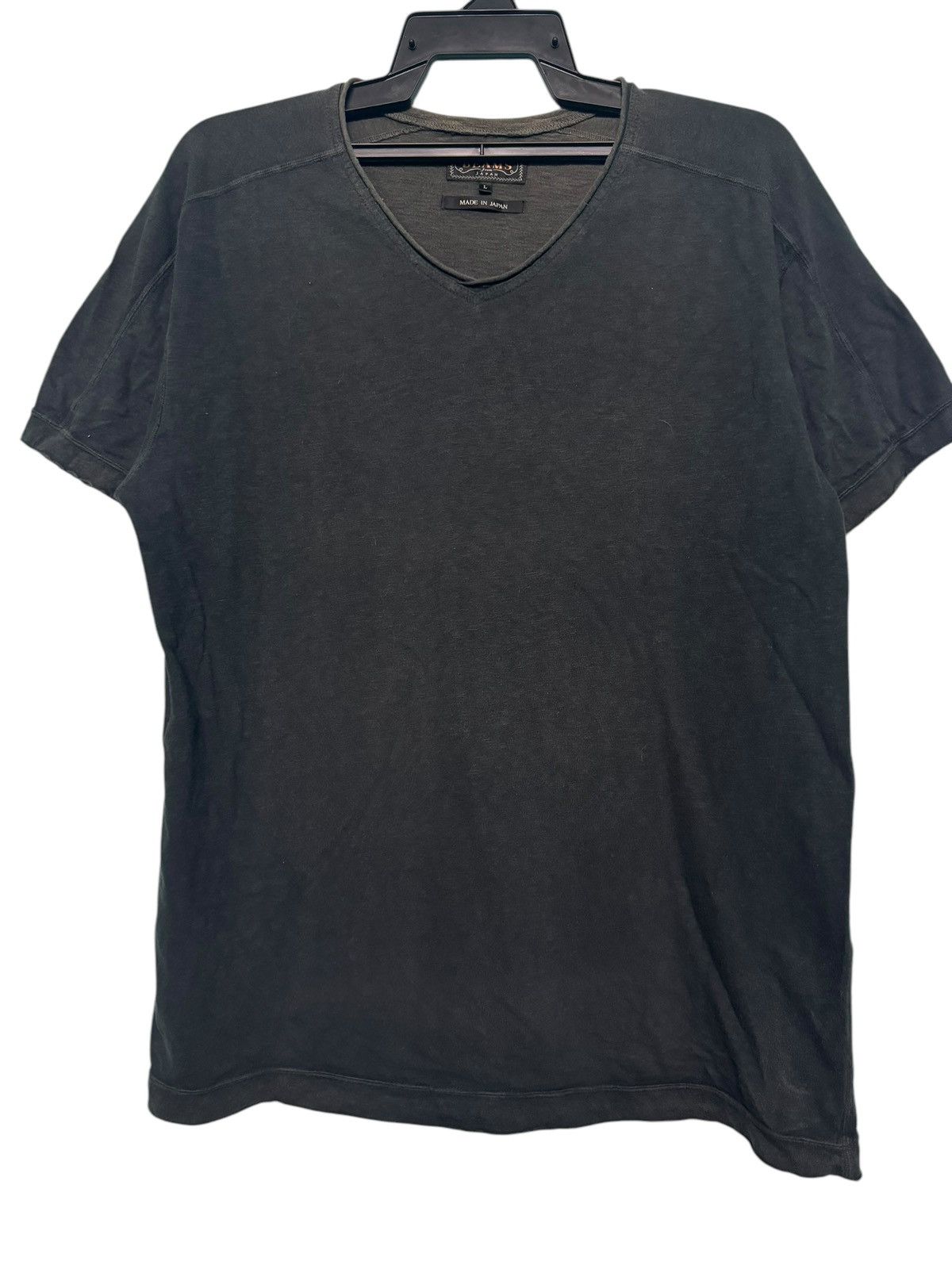 Beams Plus × Deluxeware × Japanese Brand 💥 BEAMS JAPAN DISTRESS SUNFADED V-NECK PLAIN TEE Size US L / EU 52-54 / 3 - 1 Thumbnail