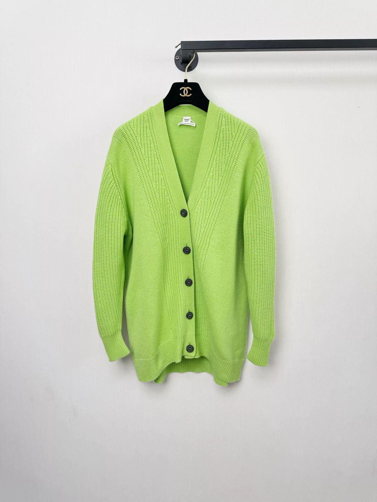 Hermes hermes cashmere cotton knit cardigan Size US S / EU 44-46 / 1 - 1 Thumbnail
