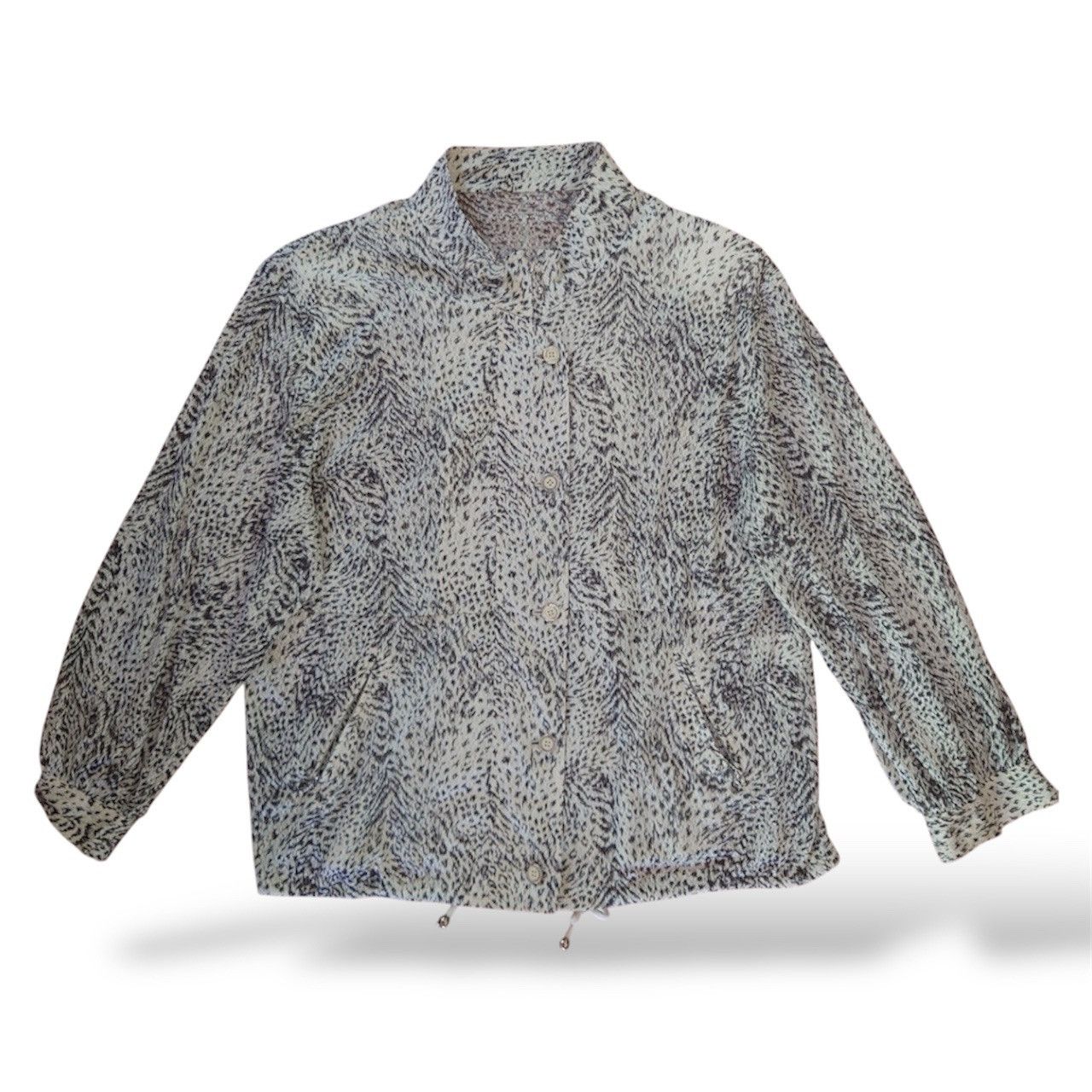 Japanese Brand Abstract monochrome animal print Shirt by Nagato Size US M / EU 48-50 / 2 - 1 Thumbnail