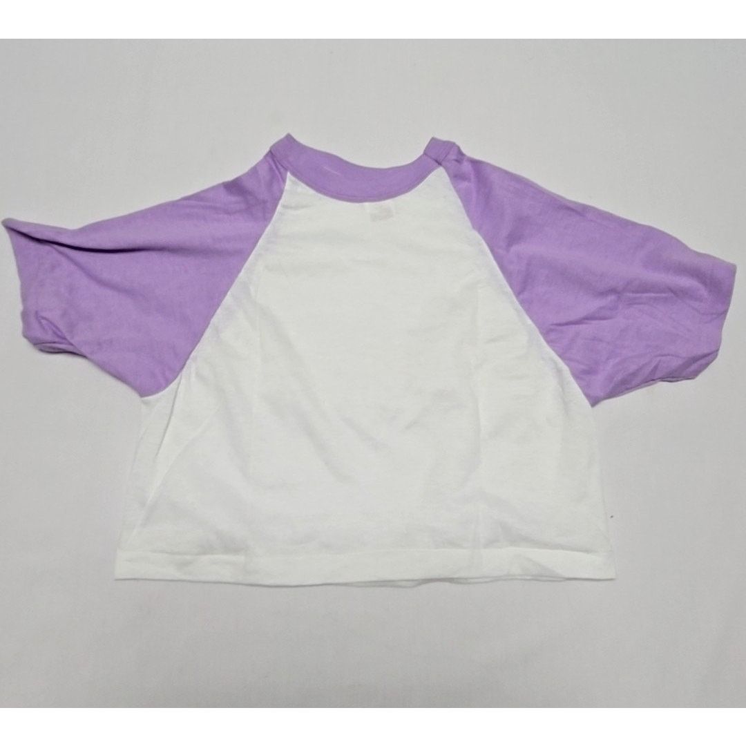 Vintage Vintage White Purple Cropped Shirt Sportswear Medium 80s Tee Size M / US 6-8 / IT 42-44 - 1 Thumbnail