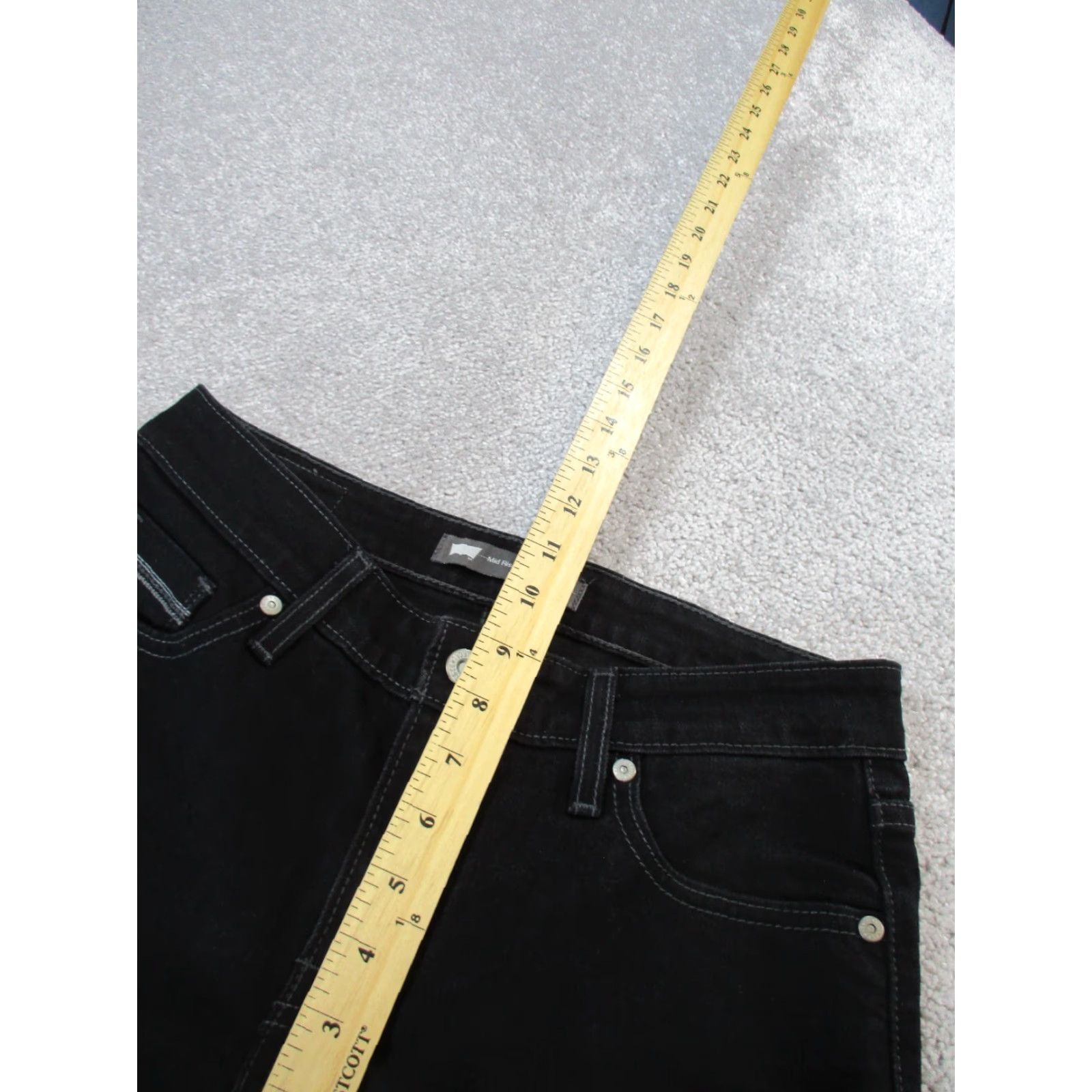 Levi's LEVI'S Jeans Womens 6 Black Denim Mid Rise Skinny Charcoal Wash Size 28" / US 6 / IT 42 - 6 Thumbnail