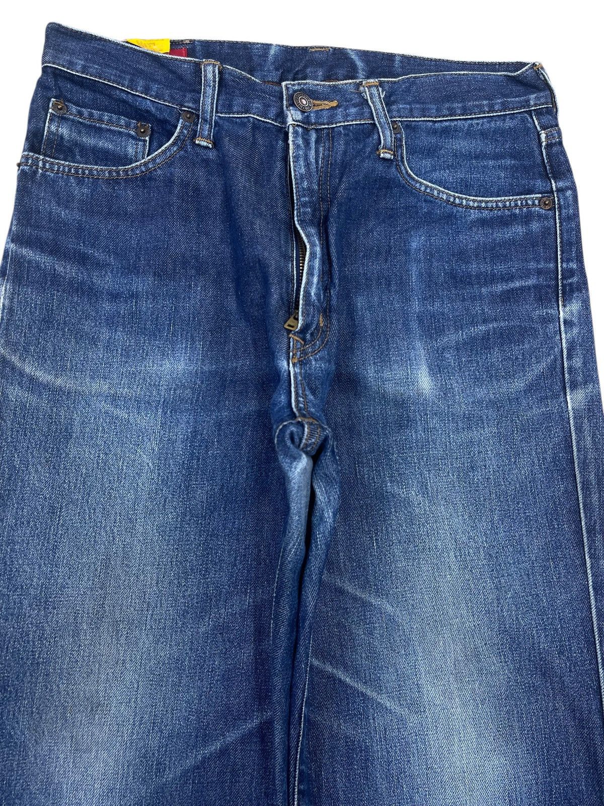 Edwin Edwin Blue Wash Whiskered Style Straight Leg jeans Size US 31 - 2 Thumbnail