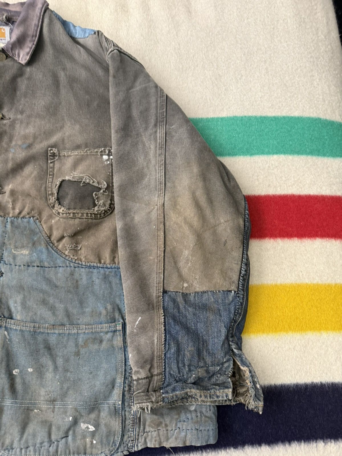 Carhartt Carhartt Chore Coat Boro Patchwork Distressed Thrashed Size US XXL / EU 58 / 5 - 13 Thumbnail