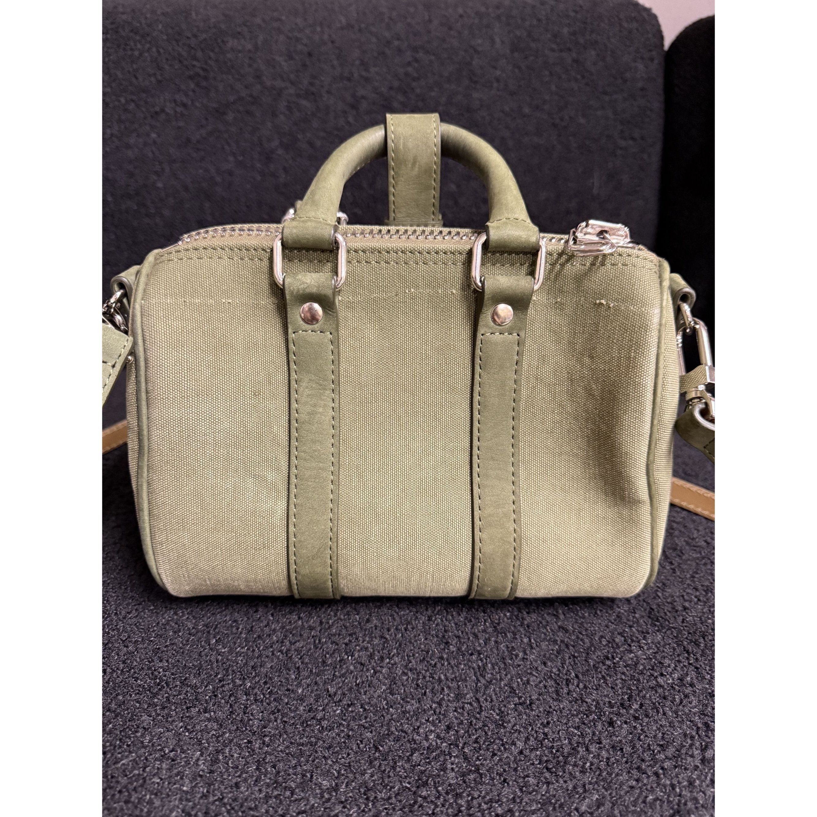 READYMADE Readymade Olive Green Canvas Overnight Bag Made In Japan Size ONE SIZE - 2 Thumbnail