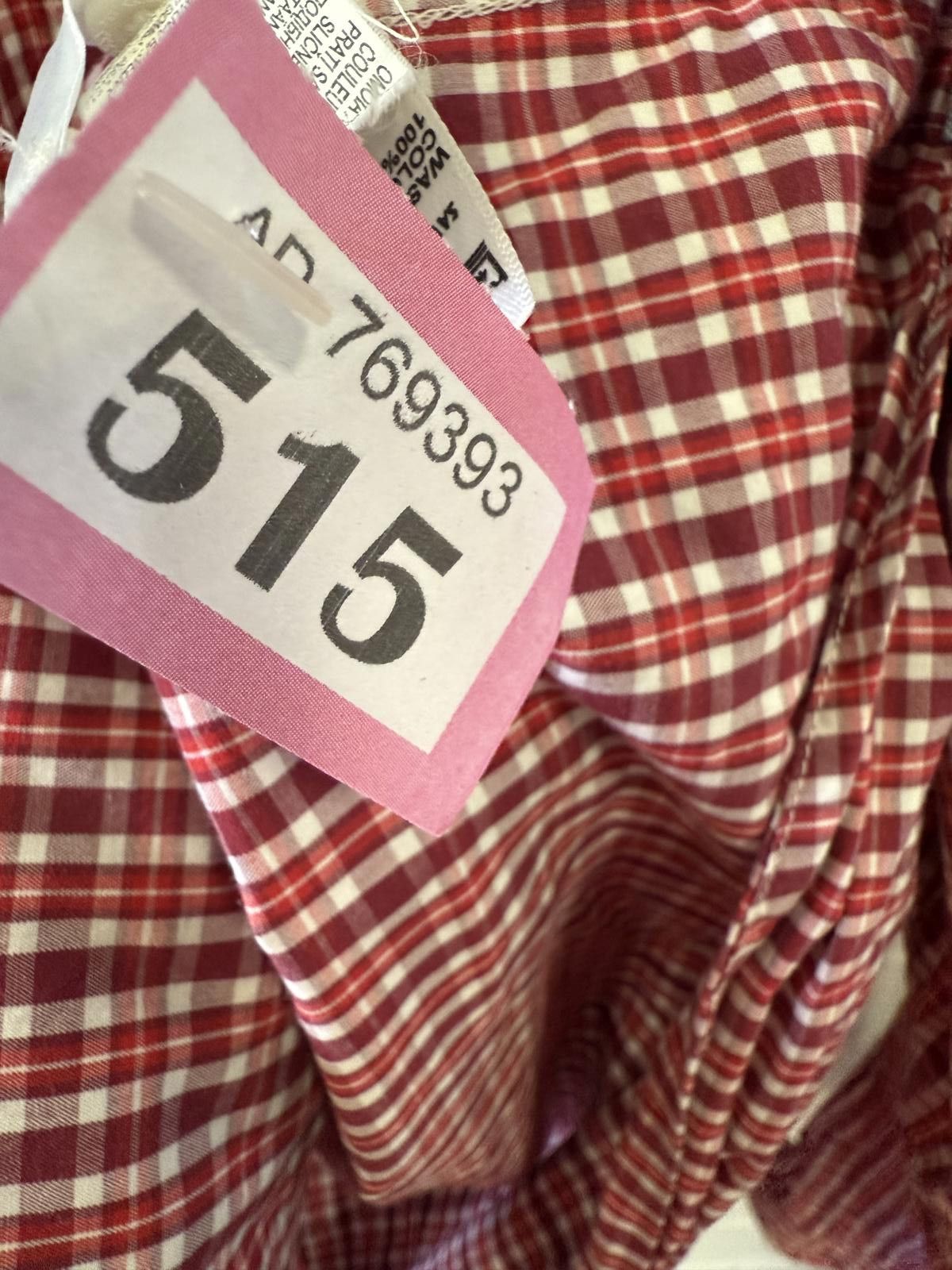 Designer Stylish Red Checked Long Sleeve Shirt Size US XL / EU 56 / 4 - 3 Thumbnail