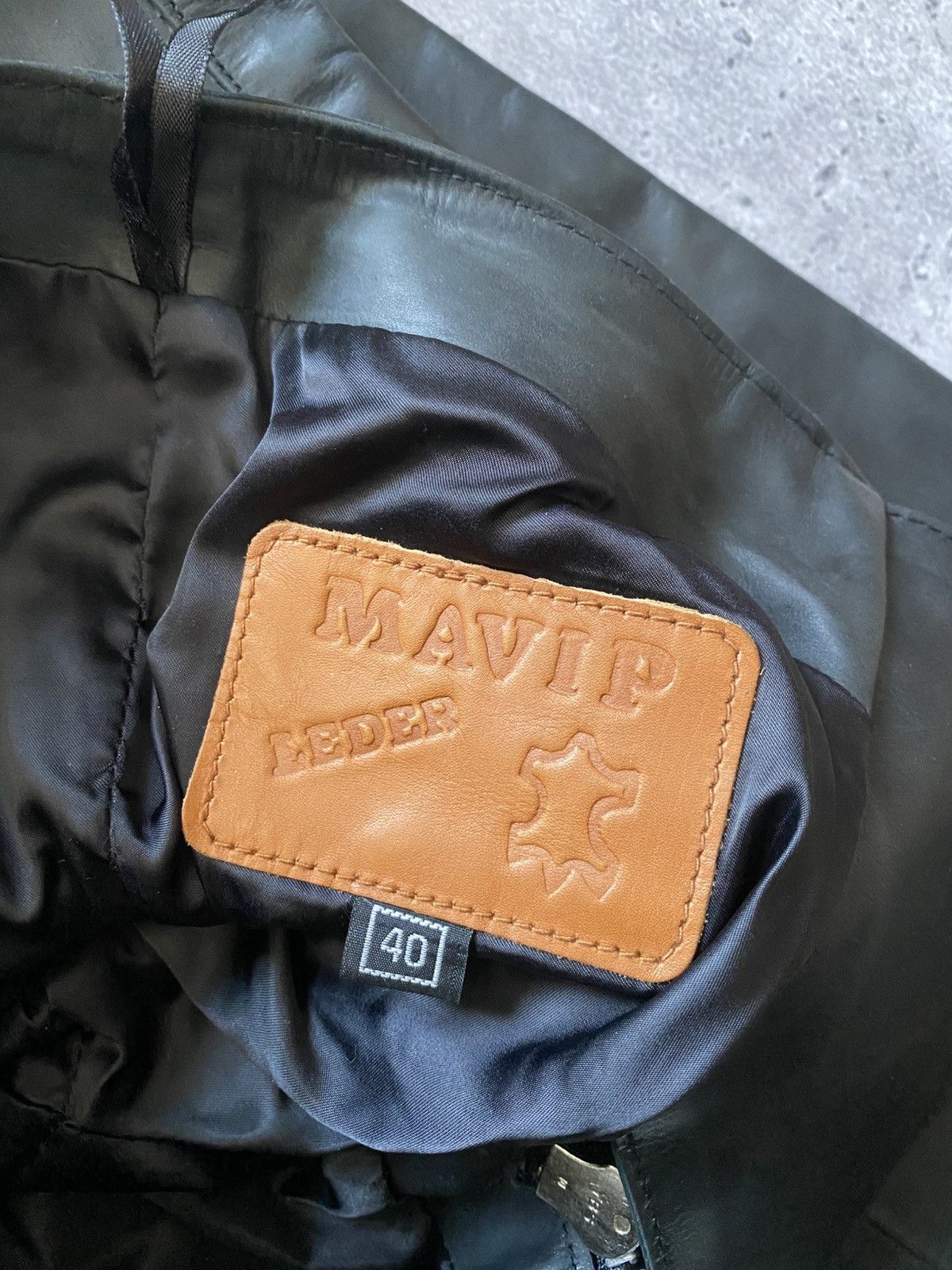 Other Vintage Mavip Leder Pants Leather Avant Garde Biker Moto Size 29" - 8 Thumbnail