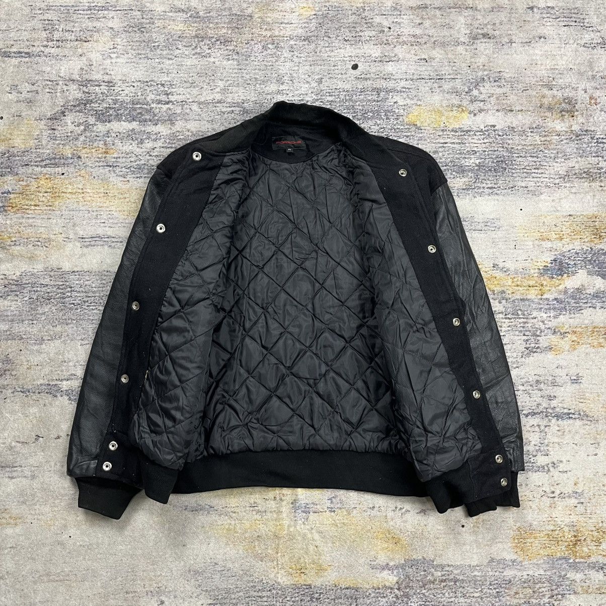 Porsche Design Vintage Porsche wool leather varisty jacket Size US M / EU 48-50 / 2 - 8 Thumbnail
