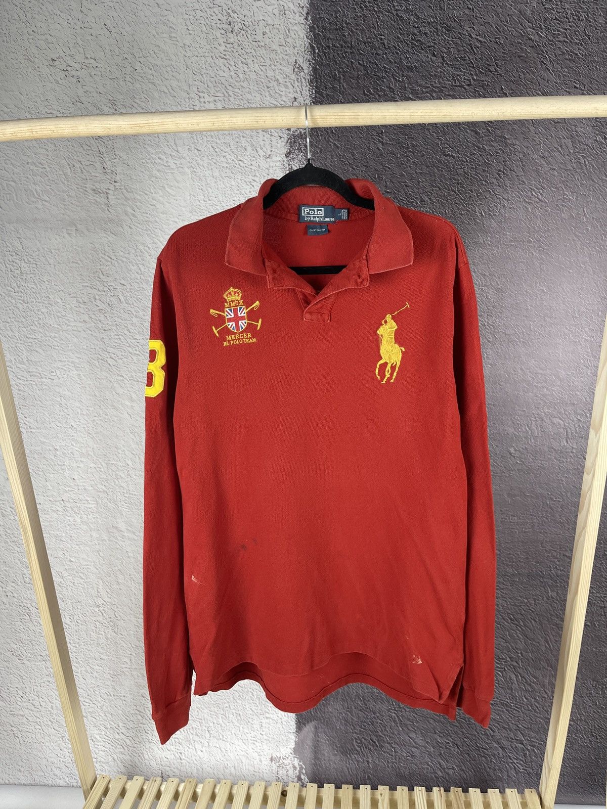 Polo Ralph Lauren Polo Ralph Lauren vintage Mercer Team distressed rugby polo Size US L / EU 52-54 / 3 - 1 Thumbnail
