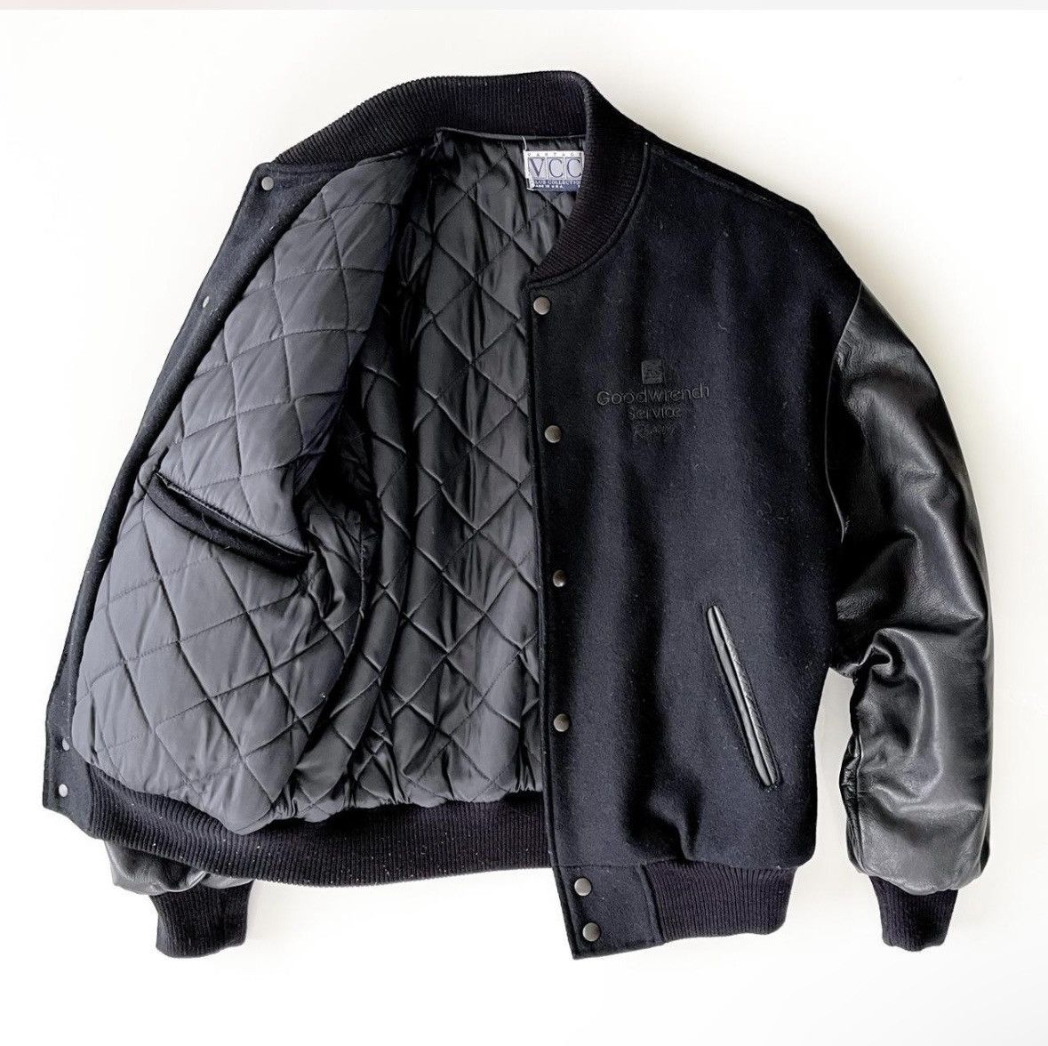 Vintage Vintage Goodwrench Racing Varsity Jacket - Black on Black Size US M / EU 48-50 / 2 - 2 Thumbnail