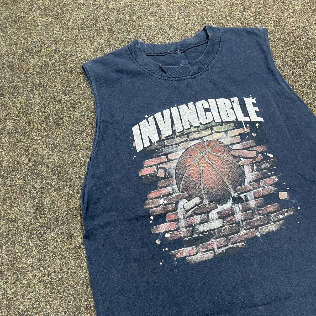 Vintage Vintage 90s Invincible Basketball Graphic Tank Sun Faded M Size US M / EU 48-50 / 2 - 2 Thumbnail