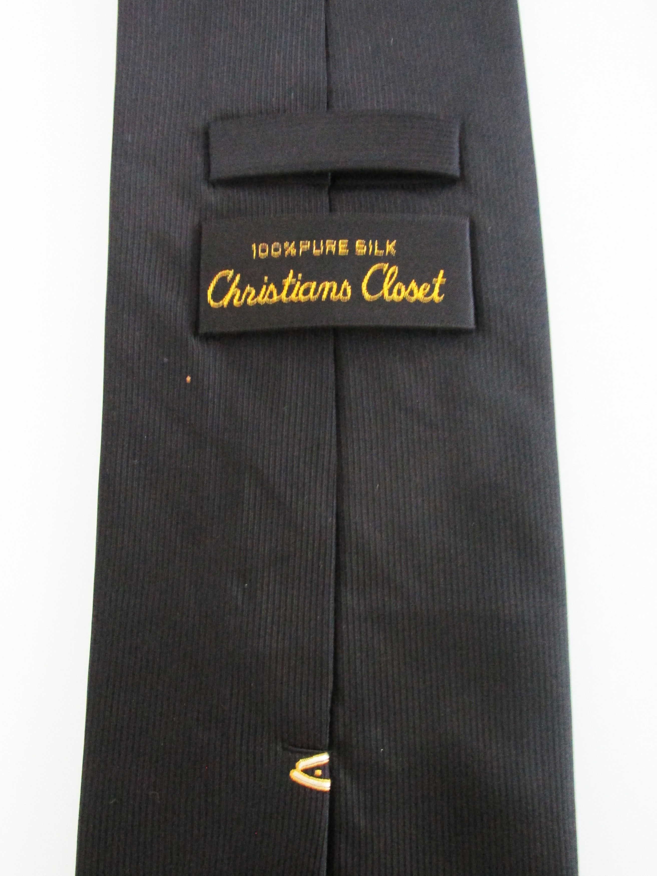 Other Christian Fish Symbol Men's Silk Tie Size ONE SIZE - 5 Thumbnail