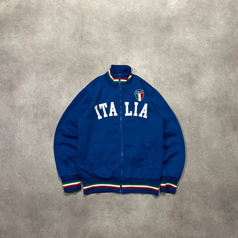 Japanese Brand Vintage Italia Spellout Zip Up Retro Y2K 90s Style Size US S / EU 44-46 / 1 - 1 Thumbnail