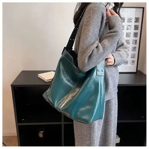 Goods × Japanese Brand Bag Blue pu leather shoulder bag Size ONE SIZE - 4 Thumbnail