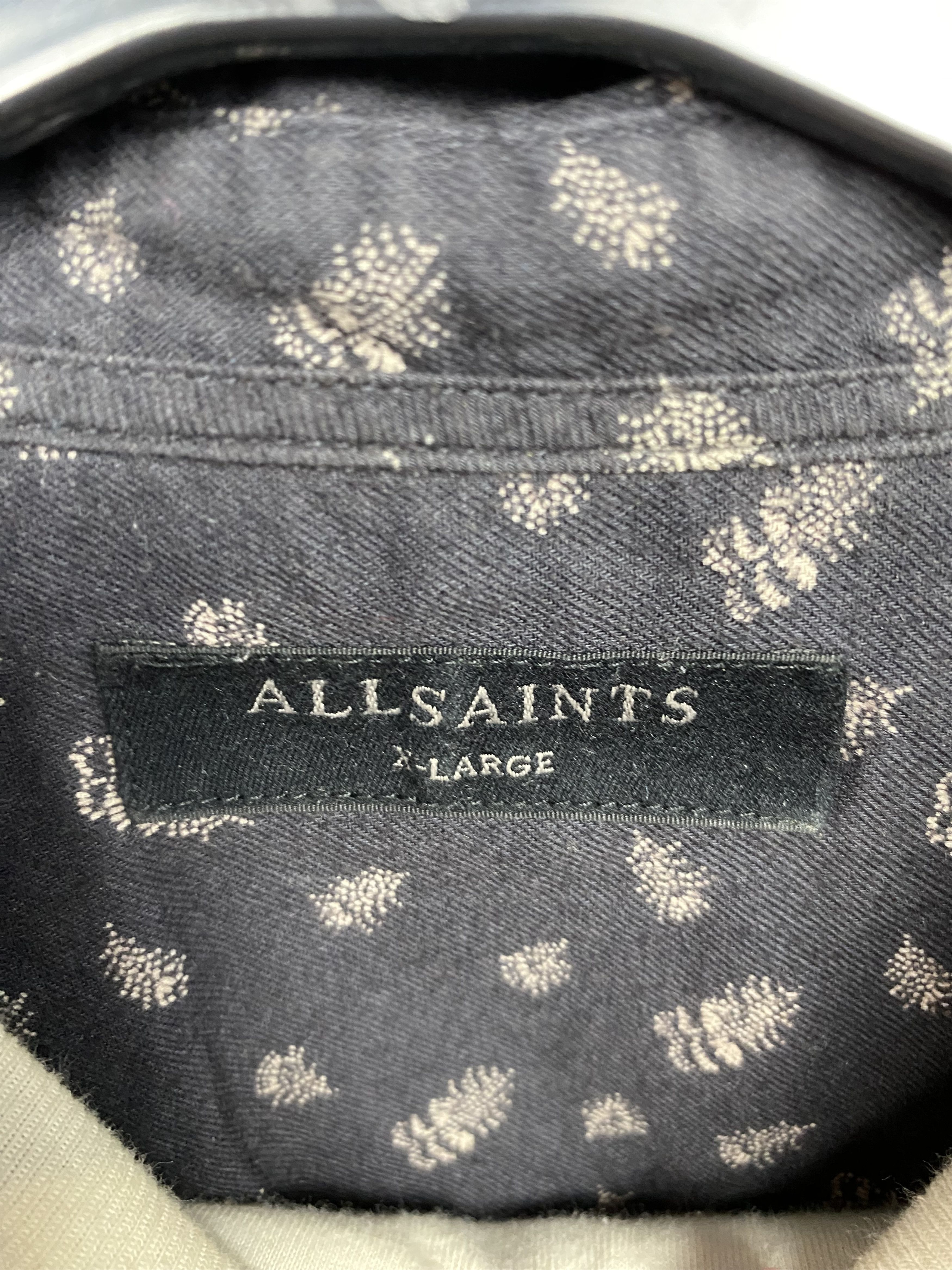 Allsaints Allsaints Pinehurst Mens Flannel Printed Long Sleeve Shirt Size US XL / EU 56 / 4 - 3 Thumbnail