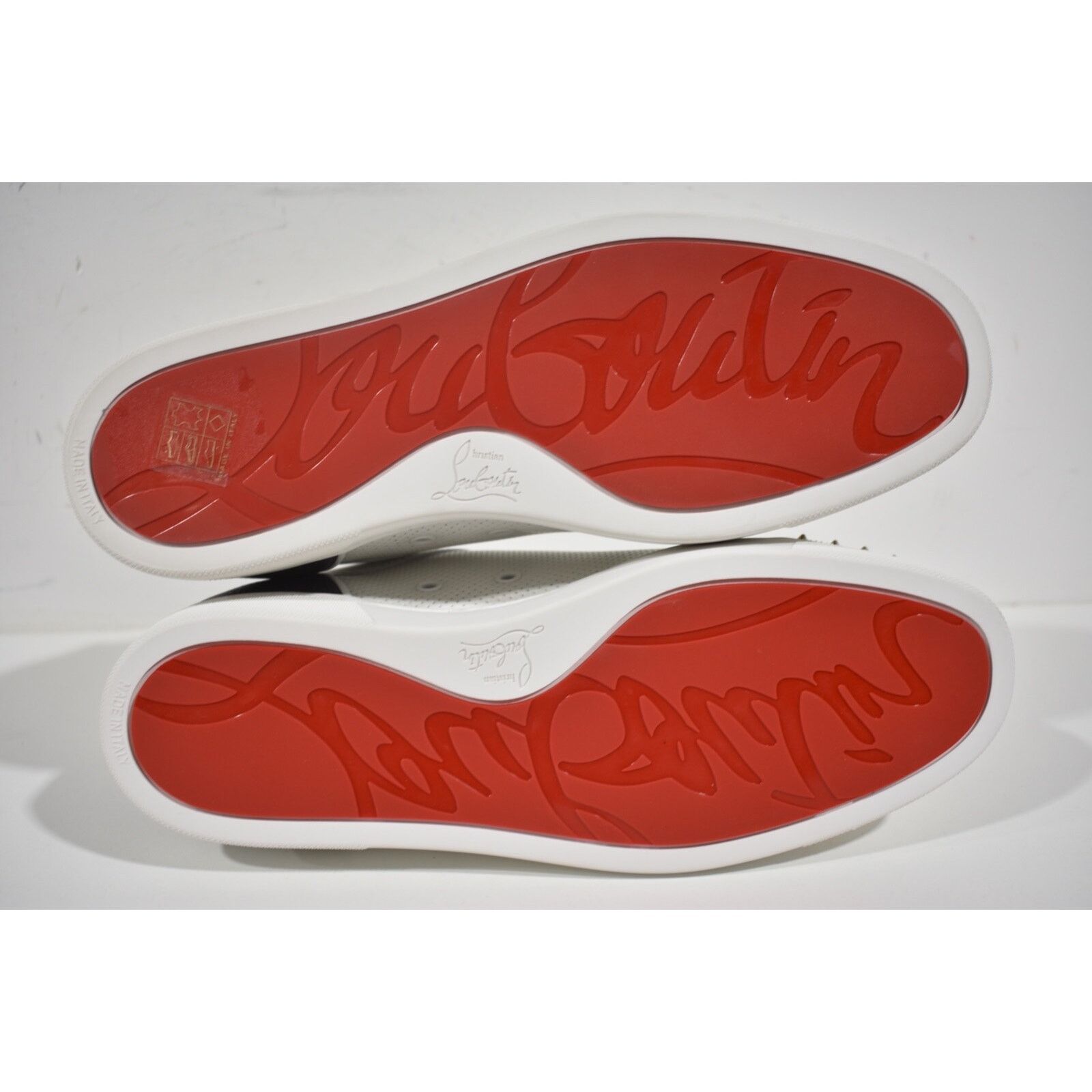 Christian Louboutin Christian Louboutin Louis Junior Spikes Orlato White Size US 12.5 / EU 45-46 - 12 Thumbnail