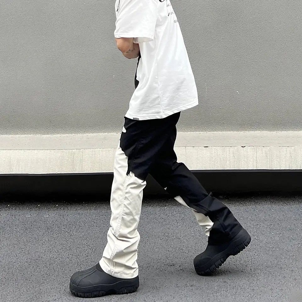 Japanese Brand × Vintage Patchwork Streetwear Casual Pants Cargo Pantalones Hombre Size US 30 / EU 46 - 4 Thumbnail