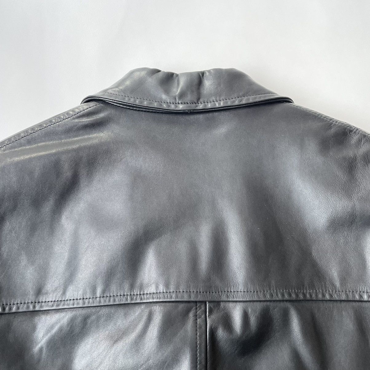 Prada A/W 2000 Black Leather Overcoat Size US XL / EU 56 / 4 - 14 Thumbnail