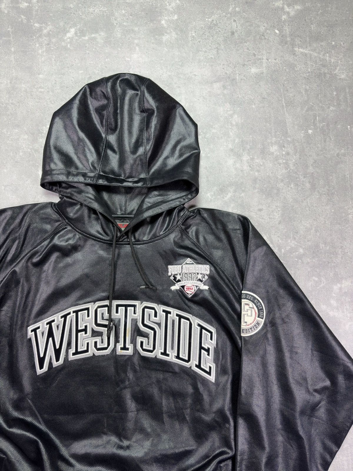 Fubu 90s/00s Fubu Westside Big Logo Baggy Hoodie XXL Rare Size US XL / EU 56 / 4 - 4 Thumbnail