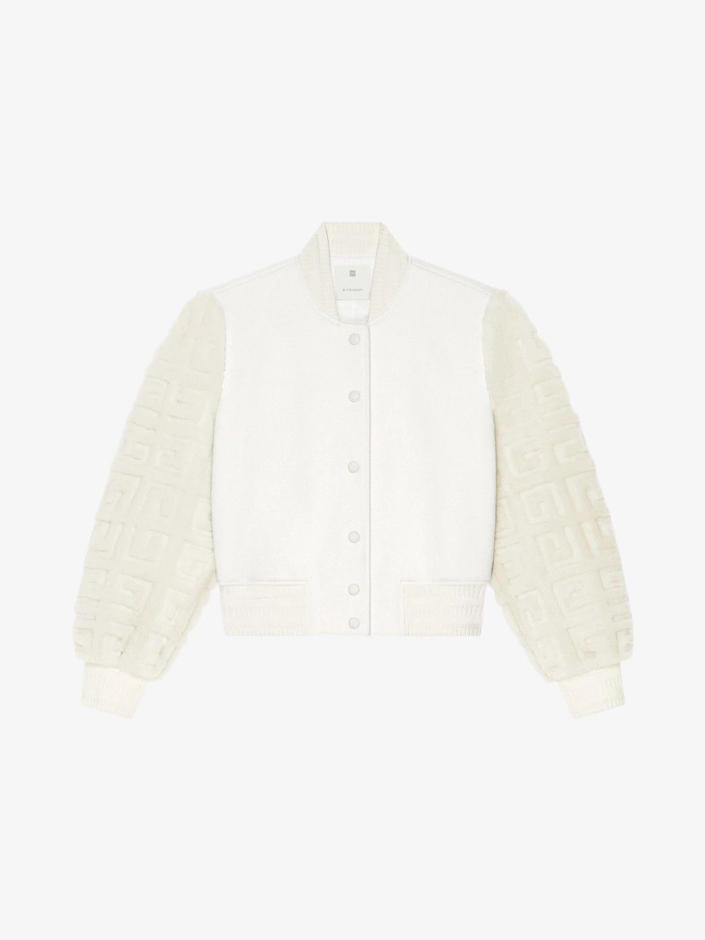 Givenchy o1w1db10326 Regular Fit Varsity Jacket in White Size XS / US 0-2 / IT 36-38 - 1 Thumbnail