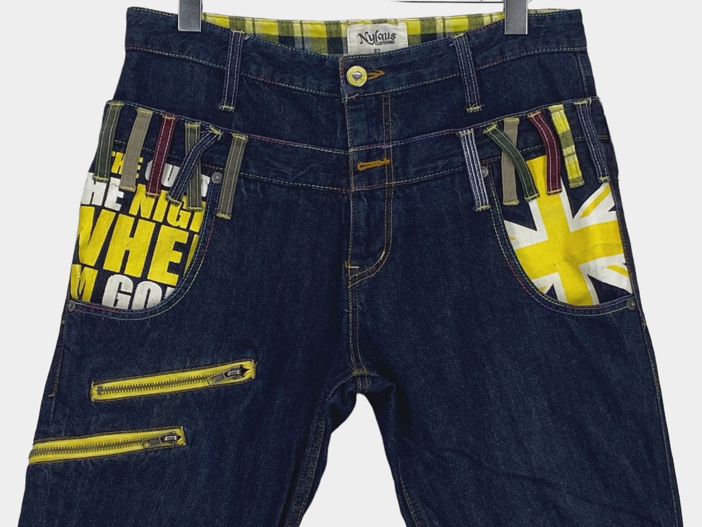 Japanese Brand Nylaus Short Jeans Double Waist Jeans Japanese Jeans Size US 32 / EU 48 - 3 Thumbnail