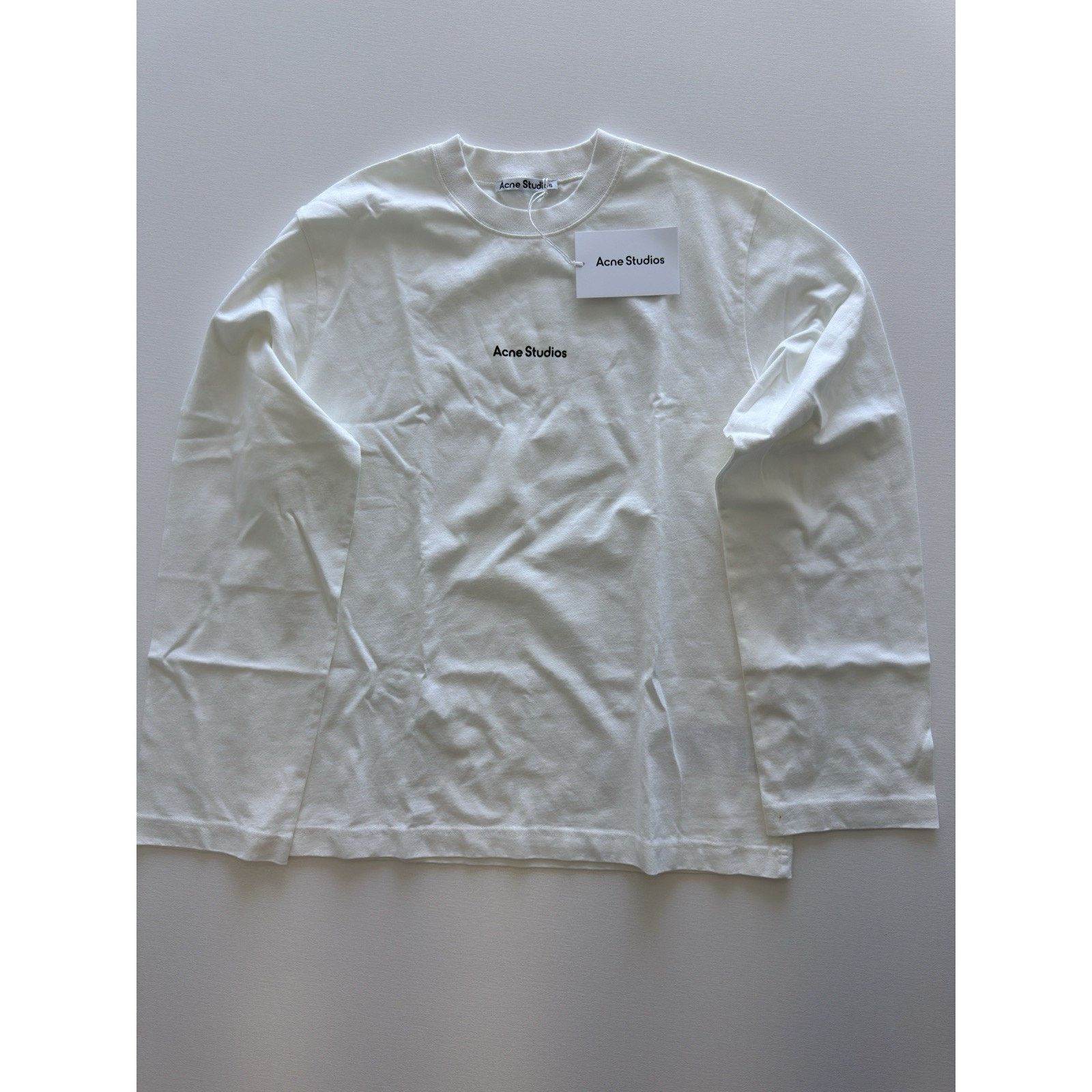 Acne Studios Acne Studios CL0270 OPTIC WHITE Long Sleeve T-Shirt Size US S / EU 44-46 / 1 - 1 Thumbnail