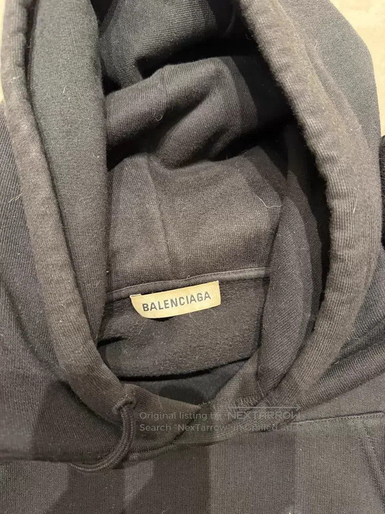 Balenciaga Balenciaga Black Hoodie Size US M / EU 48-50 / 2 - 3 Thumbnail
